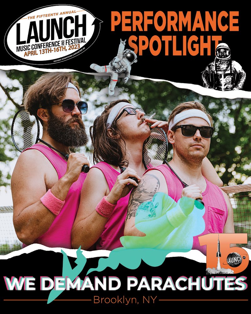 Stoked to announce another incredible Festival coming NEXT MONTH!!! We Demand Parachutes will be opening for <a href="/TinyMovingParts/">Tiny Moving Parts</a> at LAUNCH Music Festival &amp; Conference on April 14! Thank you to <a href="/millersvilleu/">Millersville University</a> our stage sponsor and @CIRecords for hosting. WE CANT WAIT!