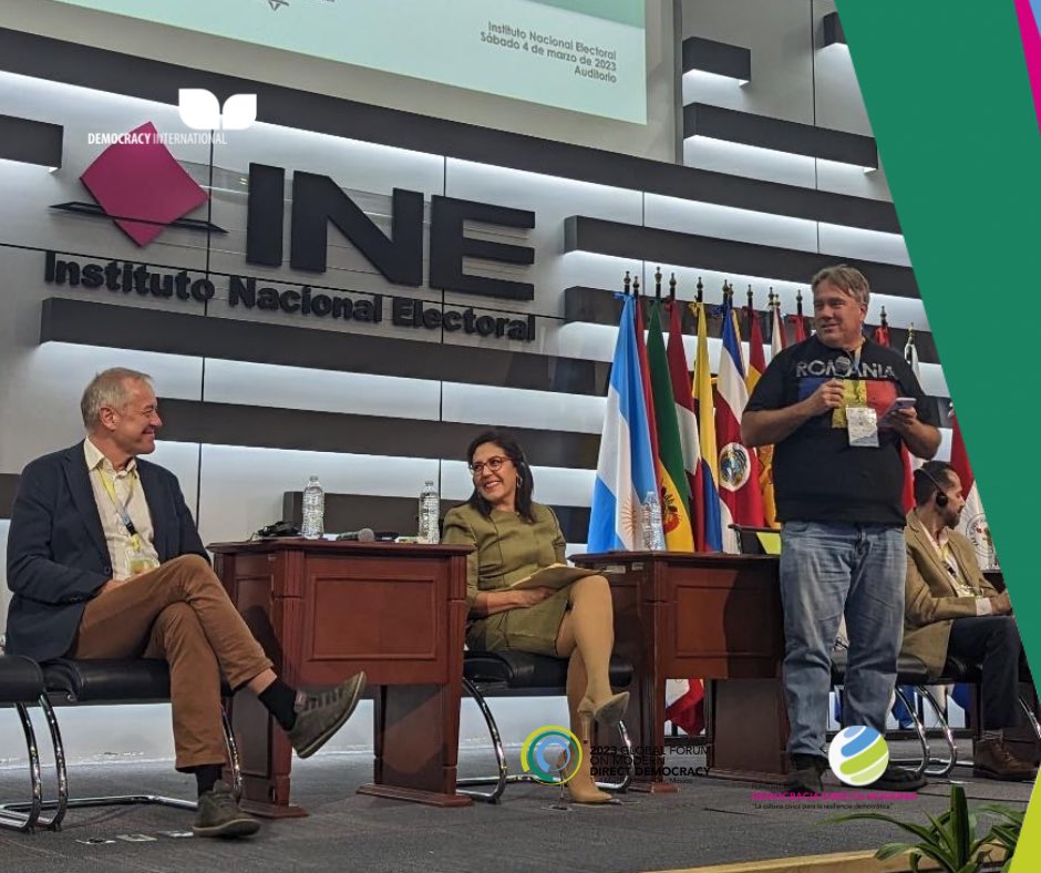 Democracy International (@democracy_intl) on Twitter photo Closing remarks of the Global Forum on Modern Direct Democracy by <a href="/joemmathews/">Joe Mathews</a> Co-President #gfmdd23, Claudia Zavala, INE, Mexico and <a href="/kaufmannbruno/">Bruno Kaufmann</a>, Co-President #gfmdd23
#democracy Closing remarks of the Global Forum on Modern Direct Democracy by <a href="/joemmathews/">Joe Mathews</a> Co-President #gfmdd23, Claudia Zavala, INE, Mexico and <a href="/kaufmannbruno/">Bruno Kaufmann</a>, Co-President #gfmdd23
#democracy