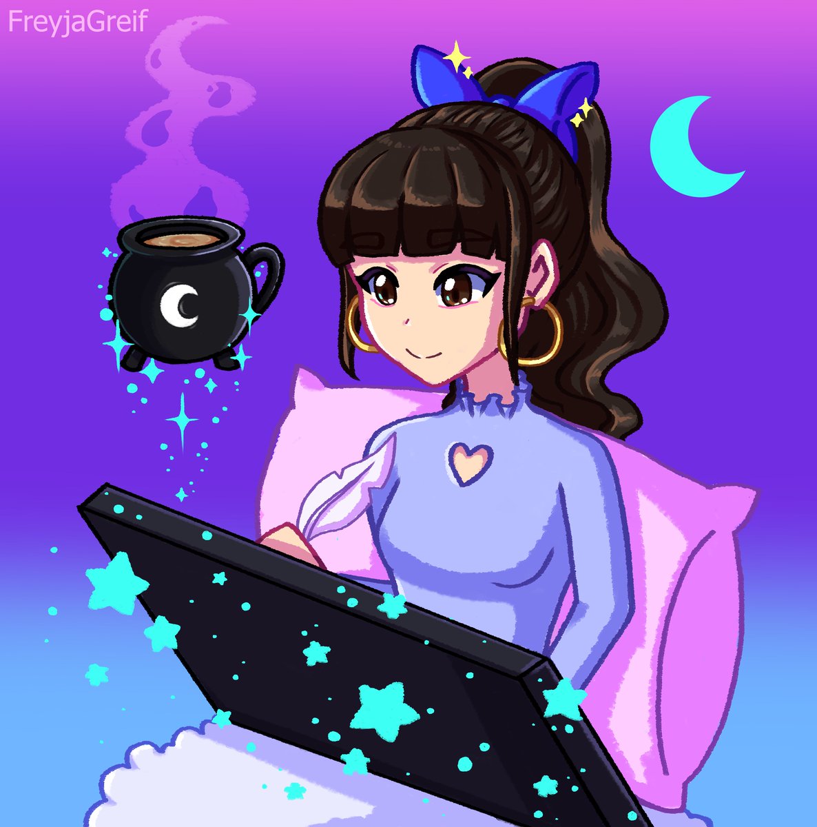 FreyjaLukhanina's tweet image. Tomorrow I will be streaming on #Twitch and decided to draw something! The stream will start around 8 pm MEZ (11 am PST). Everyone is welcome to join!💙✨twitch.tv/freyjathewitch