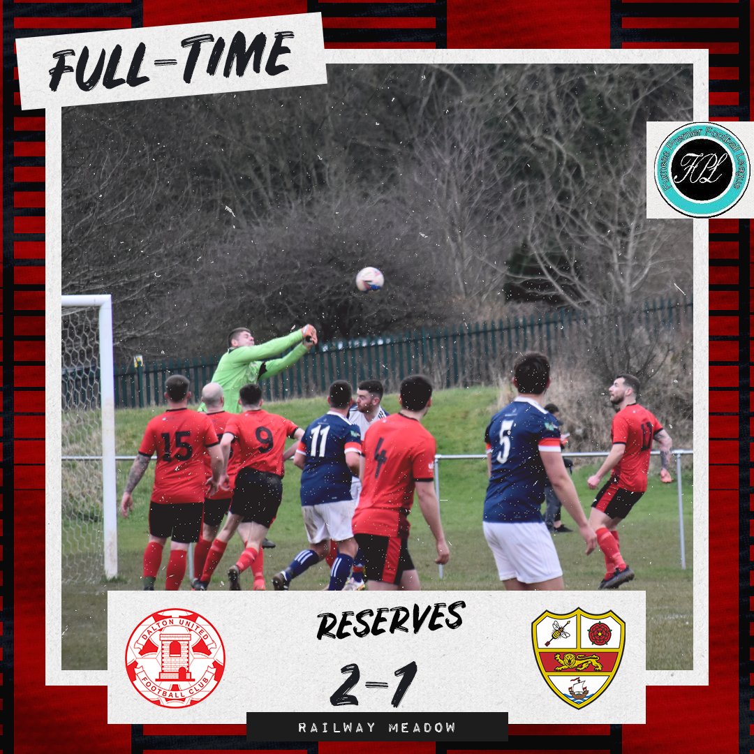 𝐅𝐈𝐍𝐀𝐋 𝐒𝐂𝐎𝐑𝐄 – Reserves progress to the next round!

🏆 𝗧𝗘𝗥𝗥𝗬 𝗖𝗟𝗜𝗡𝗧𝗢𝗡 𝗖𝗨𝗣
<a href="/daltonunitedfc/">Dalton United FC</a> 2-1 <a href="/Hawcoat/">Alison Hooper</a> 
⚽️ Goalscorer – J While x1 (pen), L Holmes x1