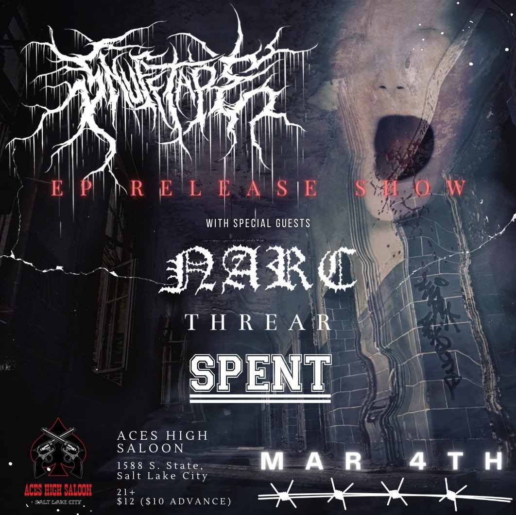 TONIGHT AT ACES SALT LAKE CITY DOORS 8 PM
MUSIC STARTS AT 8:30 PM