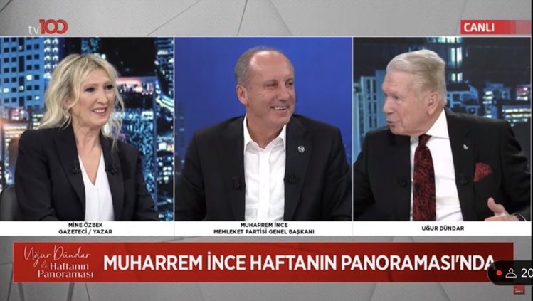 ajans_muhbir's tweet photo. Uğur Dündar: “Millet İttifakı'nın açıklamasına canlı bağlanabilir miyiz?”

Muharrem İnce: “Zaten ayda yılda bir TV programına çıkabiliyorum. 5, 10 dakika sürerse giderim.”

Uğur Dündar: “Haklısınız, bağlanmıyoruz.” https://t.co/OXmQyFWRmf