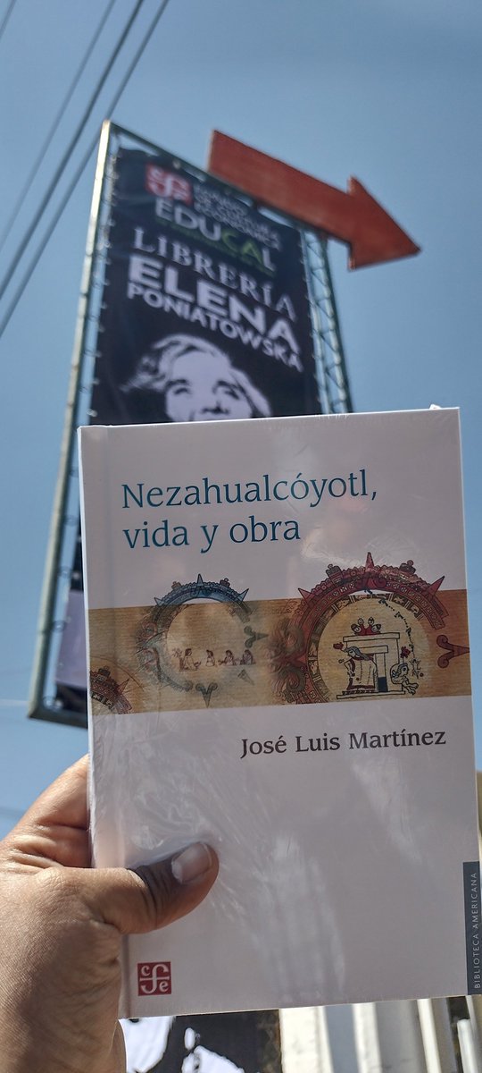 Vine a Neza y descubrí al Rey Poeta Nezahualcóyotl. Vengan a la librería #ElenaPoniatowska del @FCEMexico. Gran surtido y la mejor lectura para la #RepúblicaDeLectores.