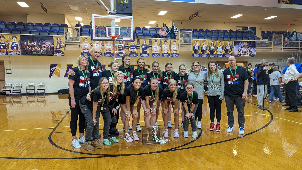 Matt247Now's tweet photo. The Miami Valley's lone girls basketball state semifinalist in 2023: Tri-Village. https://t.co/2I32TCLUl1