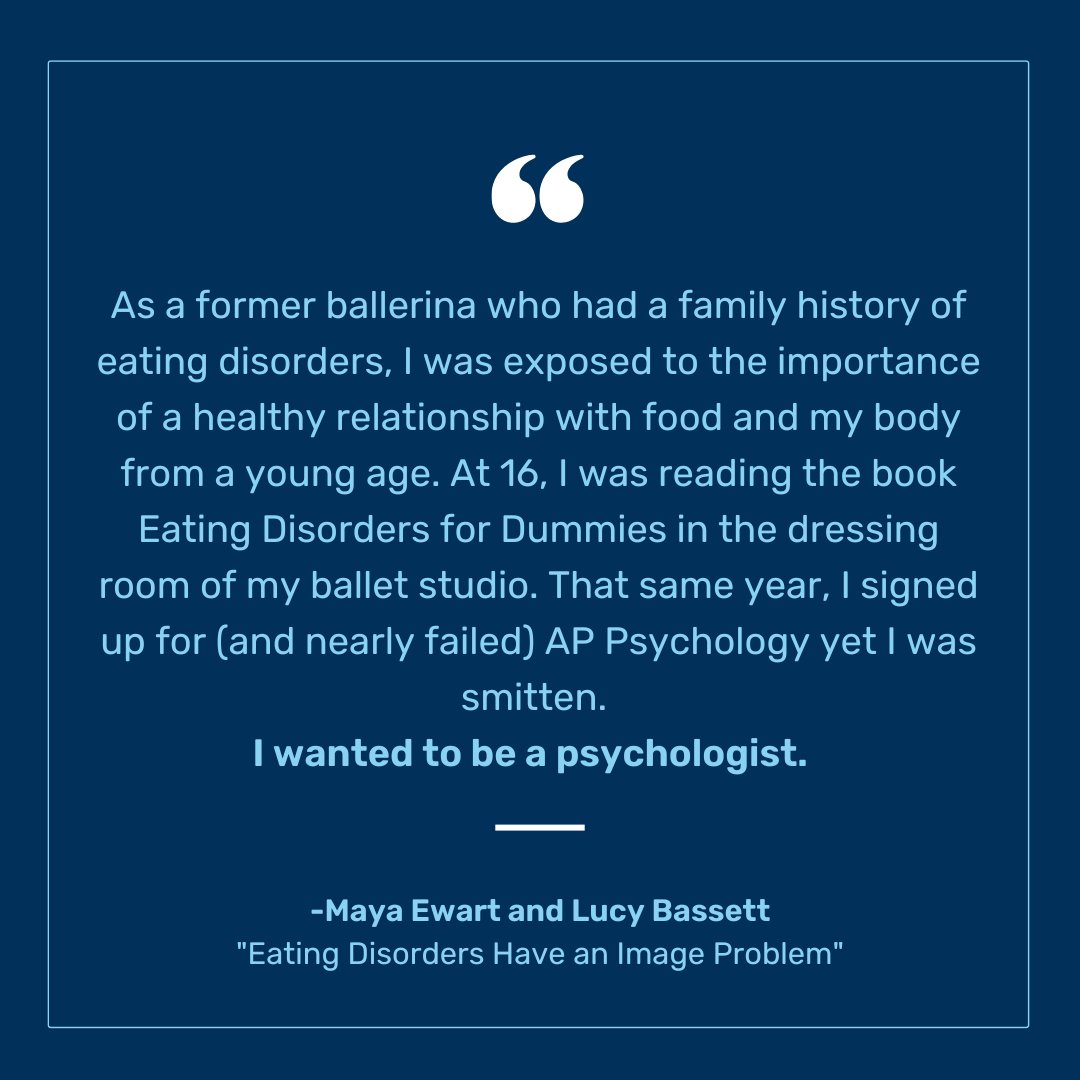 NEDAstaff's tweet image. Today on the NEDA Blog Zoe Ross-Nash, PsyD, discusses what it takes to become an eating disorder therapist.
 Read the full blog: bit.ly/3ZHUW5Q 
#EDAW #EDAW2023 #eatingdisorders #NEDA #therapy