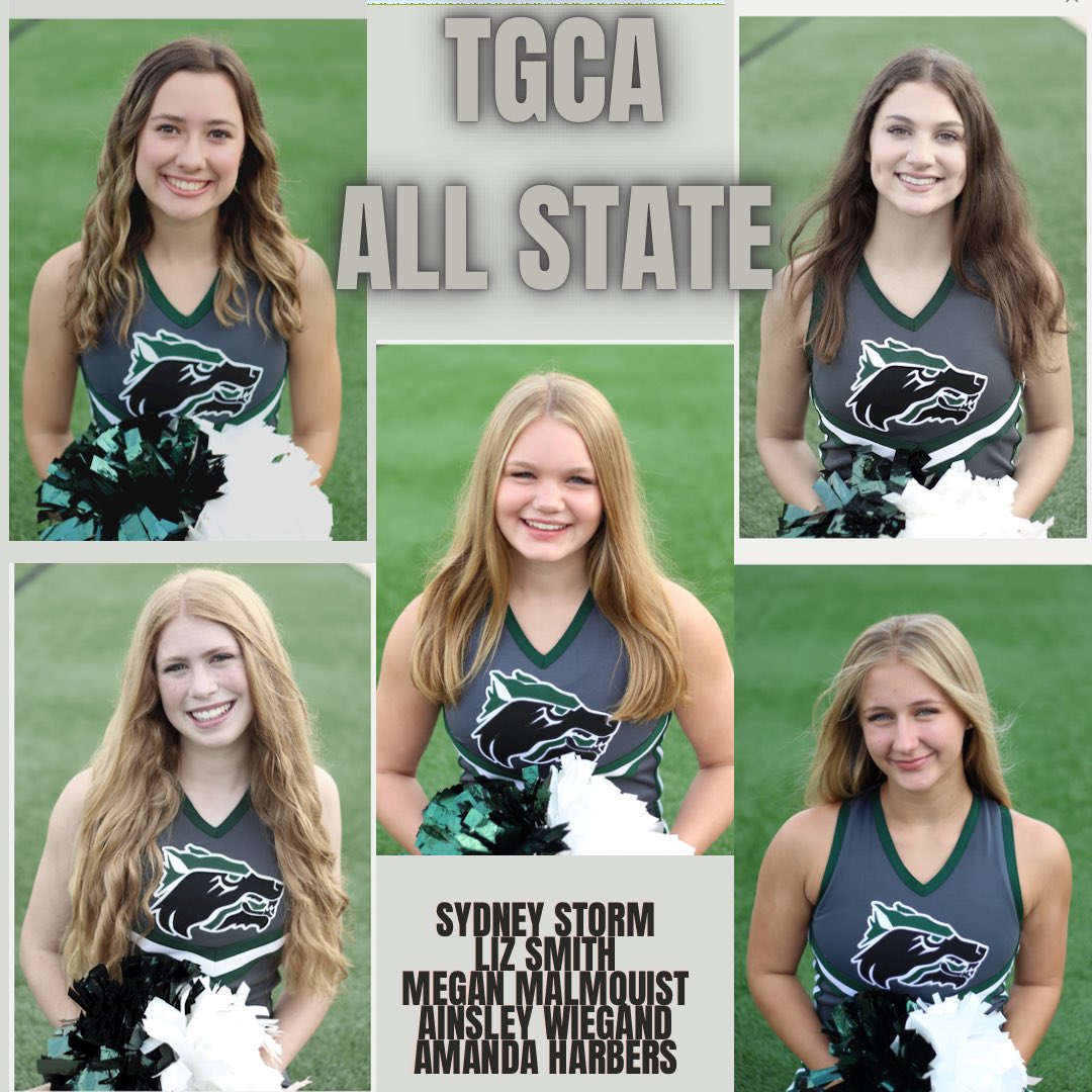 Congrats to our CPHS cheerleaders recognized for TGCA All-State! @CPHS_TWolves @LISDActivities <a href="/CoachQCPProud/">Coach Q</a> <a href="/cedarparkcheer/">cedar park cheer</a>
