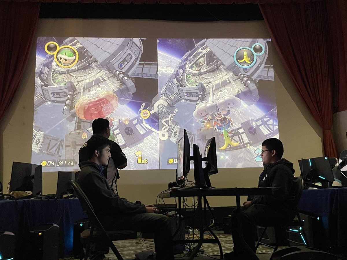 Rainbow Road for the semi-final tie breaker at the Region 16 Invitational! #mariokart watch now at twitch.tv/texsef1