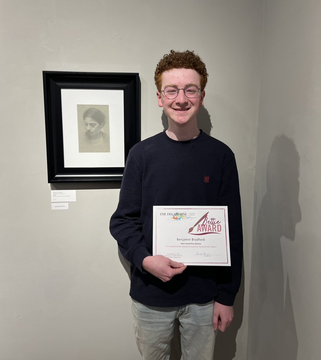 ￼
MHS student Ben Bradford is the Bettie Award Grand Prize Winner! #WeAreVPA