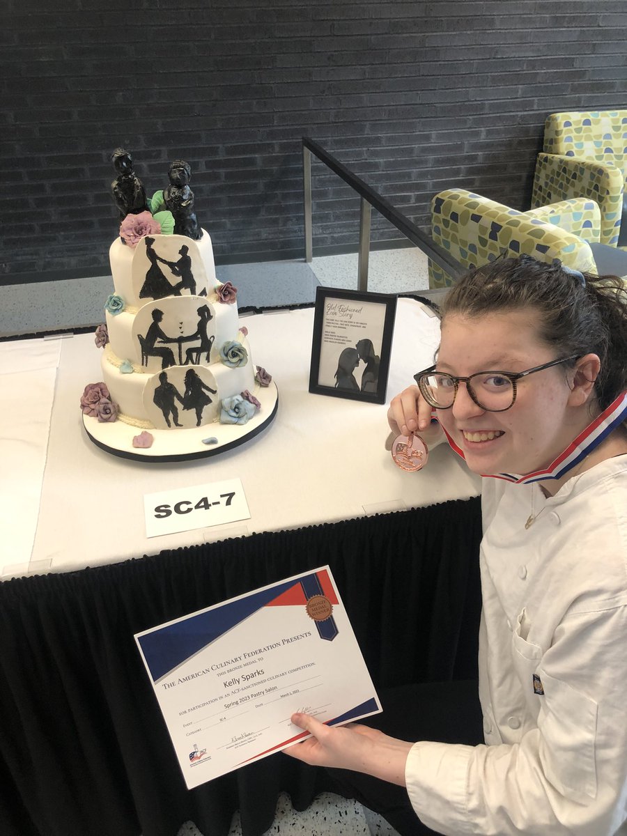 Elise Chonko (@chefchonko) on Twitter photo These three young ladies put themselves out there and competed as the only HS students at the ACF Cake Competition at Wake Tech Community College. Through their hard work, they learned of lessons about both pastry and perseverance and were rewarded with bronze medals!!! So proud! These three young ladies put themselves out there and competed as the only HS students at the ACF Cake Competition at Wake Tech Community College. Through their hard work, they learned of lessons about both pastry and perseverance and were rewarded with bronze medals!!! So proud!
