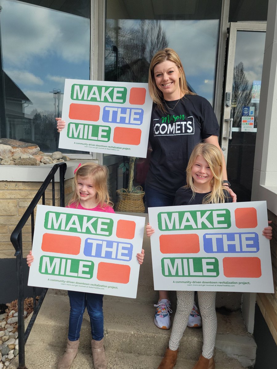 madecdc's tweet photo. The Mason Mile is a true community-driven project. With your help, the Mile will become a vibrant, lively space that embodies Mason’s most important values - community, accessibility, and city pride. What's your mile? https://t.co/uzlDRD1Q08 https://t.co/rPtU4gur5D https://t.co/2q9JBKOuZd