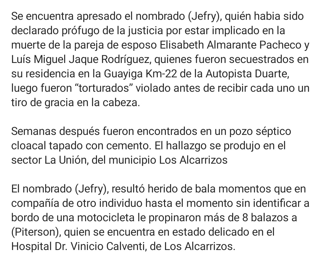 Edwarda77427936's tweet photo. A trapan a jefry, boca de molleja, uno de los que #descuartizo a la pareja de los alcarrizos. https://t.co/vsmzwS4Dqi