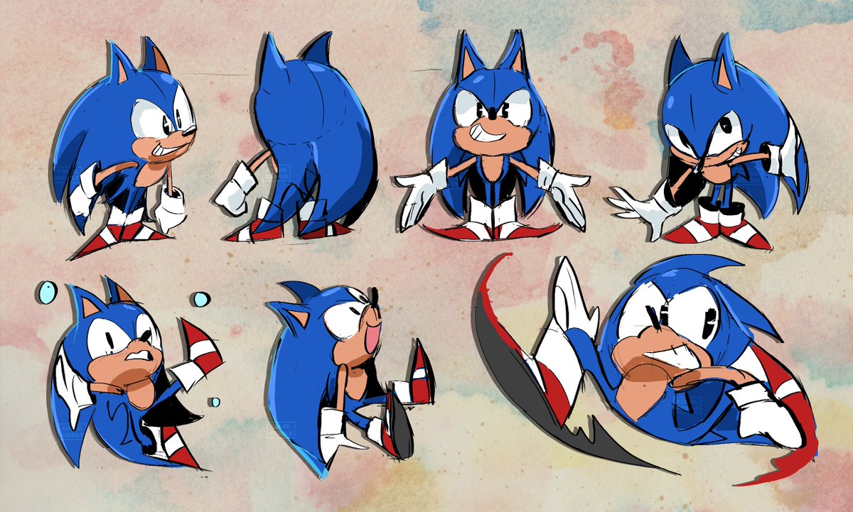 ソニック 「he's growing into his quills#SonicTheHed」|pia 💕のイラスト