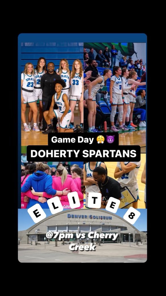🏀GAMEDAY🏀

Great 8! 

🆚 Cherry Creek
📅 Saturday, March 4th 
📍 Denver Coliseum 
💻 nfhsnetwork.com
⏰ 7:00pm
