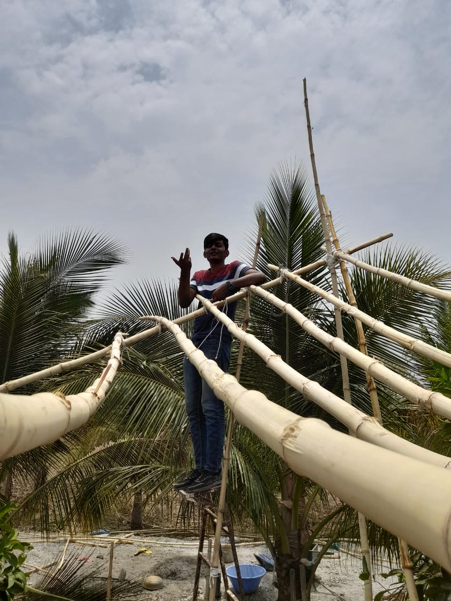 WalchaleNishant's tweet image. Designing with bamboo has been a truly rewarding experience. This material not only looks great but also has many sustainable benefits. #BambooArchitecture  #SustainableDesign 
Sharing a few photographs of my project building in Amravati, Maharashtra in India