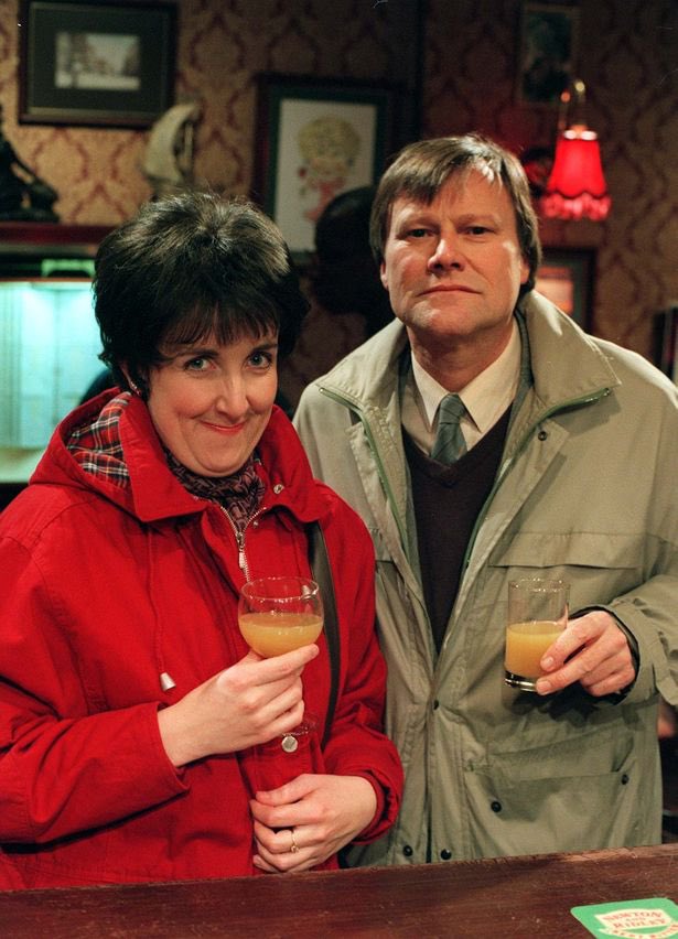 Transphobia in the UK is fascinating because for the longest time I can can remember this couple was pretty beloved. Roy and Hayley were a couple on Coronation Street, known for being meek but polite and nice. Quintessential sweethearts. Hayley was also openly trans.
