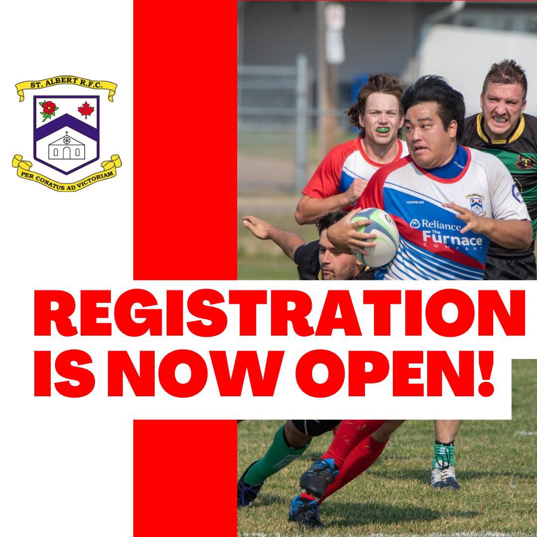 Registration for the 2023 rugby season is now open! Early bird rates for U5-U15 teams until April 1st. Sign up for St. Albert Rugby at: reg.sportlomo.com/rugbycanada

Head over to stalbertrugby.com/2023/01/08/202… for more info!