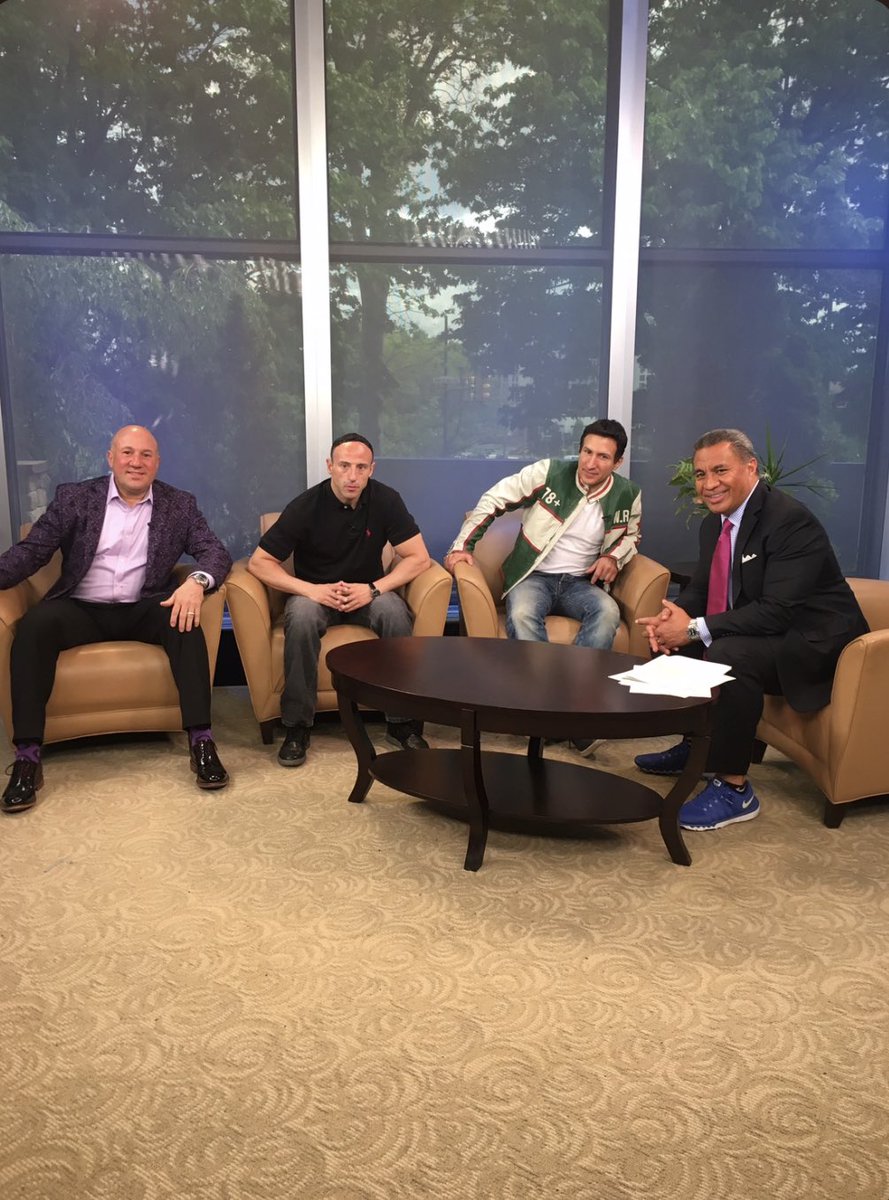 Great memory from 2016 with my bud @VaiSikahema 🙌💪 @NBCPhiladelphia promoting @BITD2016 with this great crew #lillobrancato  @WilliamDeMeo writer/producer/director 🙏