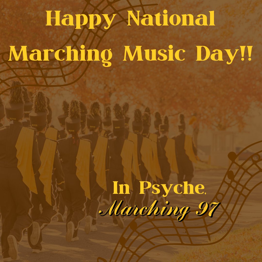 We are PSYCHED for National Marching Music Day!! 🤎🎶 #march4th