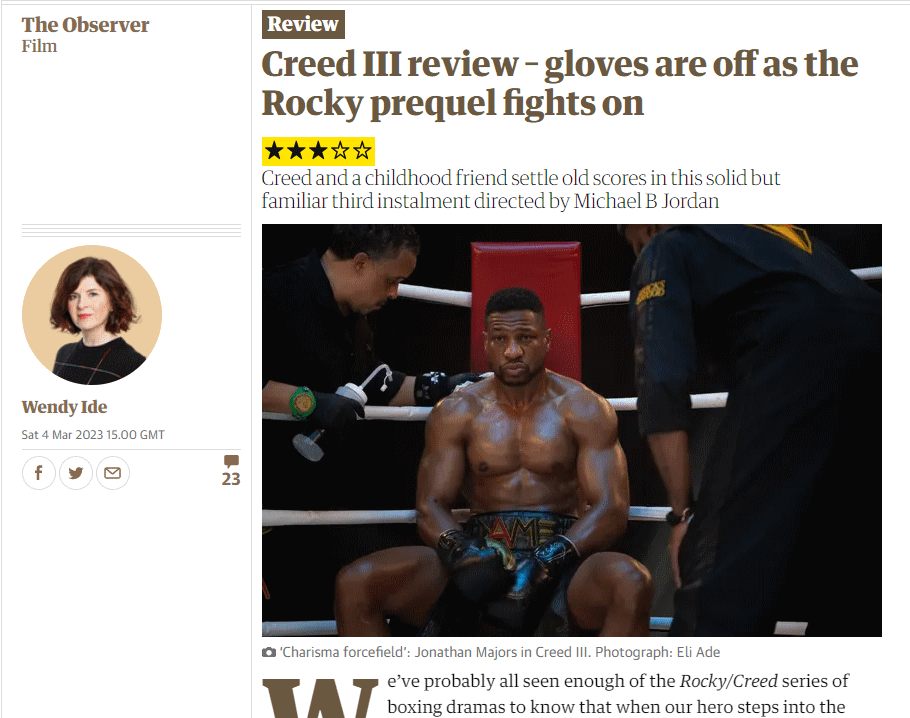 T_HanksFTmemory's tweet photo. Erm, @wendyide...the what? Is it set in 1973? Do they not employ editors at the Observer, does everyone go home on a Friday, @guardian? Like, this is an embarrassment. I think the word was 'franchise'? https://t.co/99c47a1am1