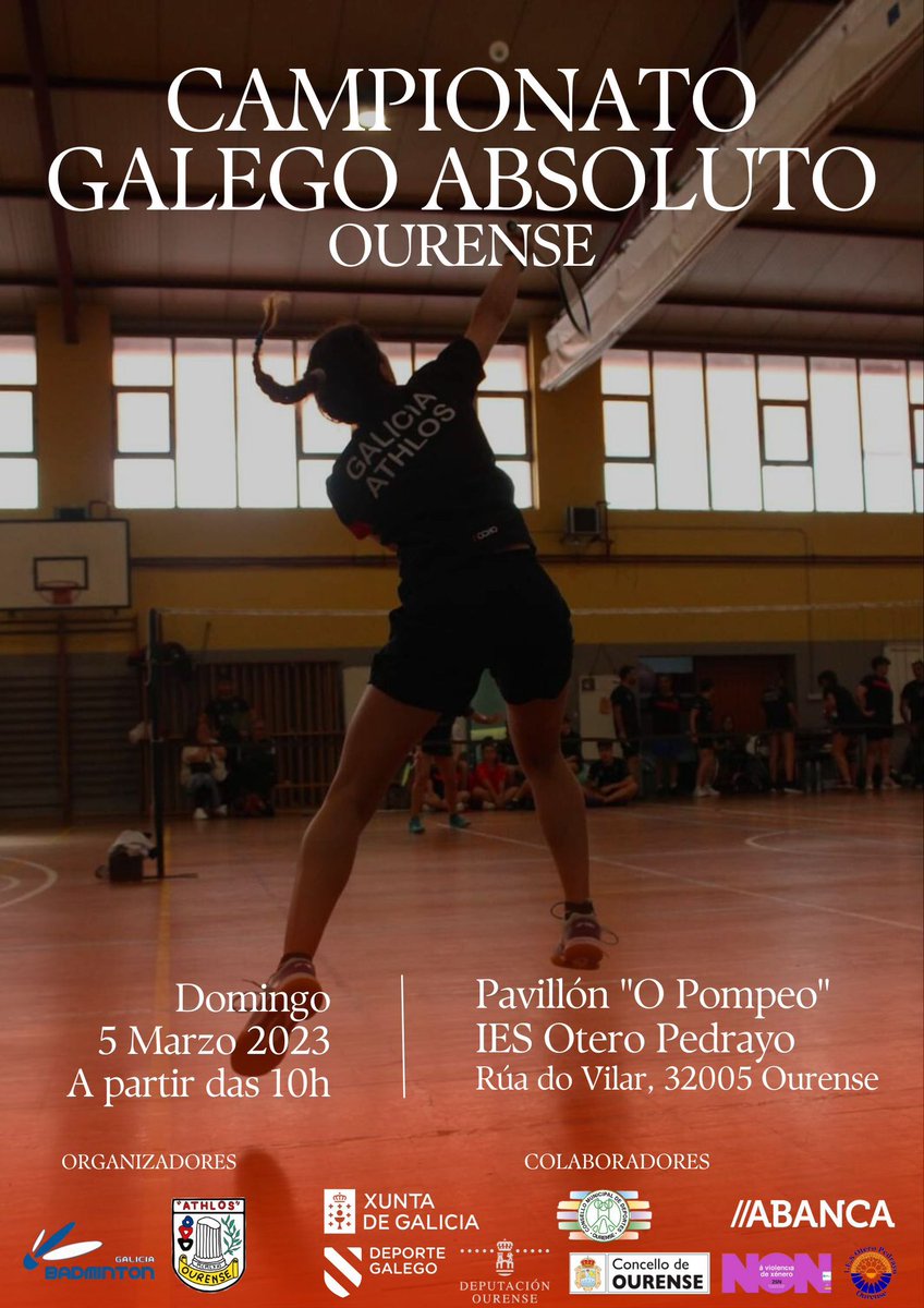 CB_ATHLOS's tweet photo. 😉 OS ESPERAMOS A TODXS MAÑANA en “O Pompeo” IES Otero Pedrayo‼️🏸 https://t.co/BKuX1FortW