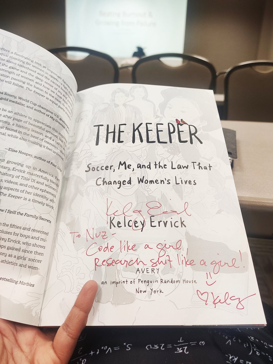 Thank you so much, @KelceyErvick for the inspiring plenary session and for signing this! Loved the event, loved your talk, loved the energy. Loved the food. To changing the world. Like. A. Girl! ❤️🥂 @IU_CEWiT #CollaborativeWomenSummit2023 #WomensHistoryMonth2023