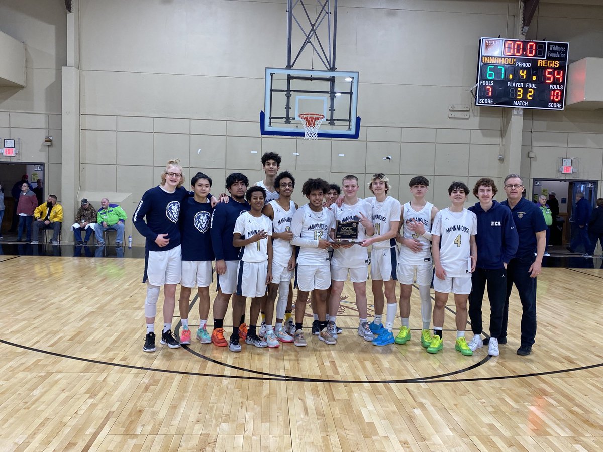 OSAASports's tweet photo. 2A BBX Consolation Final result: Mannahouse Christian 67, Regis 54. #opreps #PursuetheBlue https://t.co/wLtZs8j364