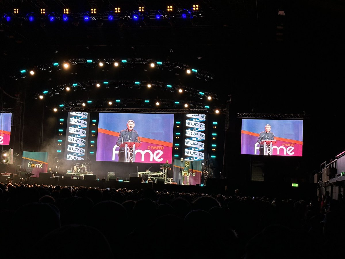 RC_Chaplaincy's tweet photo. Cardinal Tagle's address along with Adenike's music and testimony were a personal highlights from an amazing day #Flame23 @RChalloner @hxsnewmalden https://t.co/TnregQE1tJ