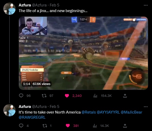 OpTic Gaming Rocket League on Twitter "THE gcindisguise AND Azfura