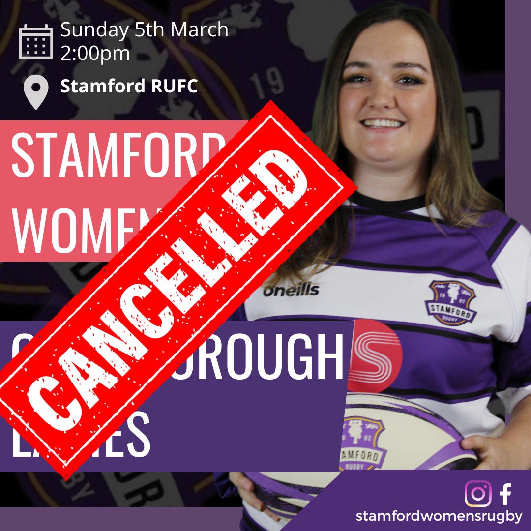 Gainsborough have pulled out tomorrow. HOWEVER we will be holding a ‘pitch up &amp; play’ style event. If u are without a game tomorrow and fancy a run out please come along !! Meet is at 1.45pm at Stamford Rugby Club - food available afterwards <a href="/SleafordWRFC/">Sleaford RFC Ladies</a> <a href="/Nldrfuladies/">NLDRFU Women</a> <a href="/nldrfu/">NLD RFU</a>