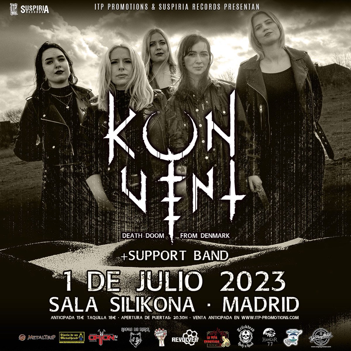 People of Madrid ❤️🇪🇸

Our show has been moved one day from June 30th to July 1st! 

We still hope to see you!! 

Event: facebook.com/events/s/konve…