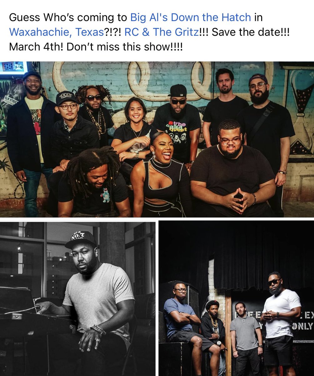 We’re live tonight in Waxahachie, Tx. 
Join us @ Big Al’s Down the Hatch. It’s going to be a great show! It’s our 1st time playing in Waxahachie. See you tonight!