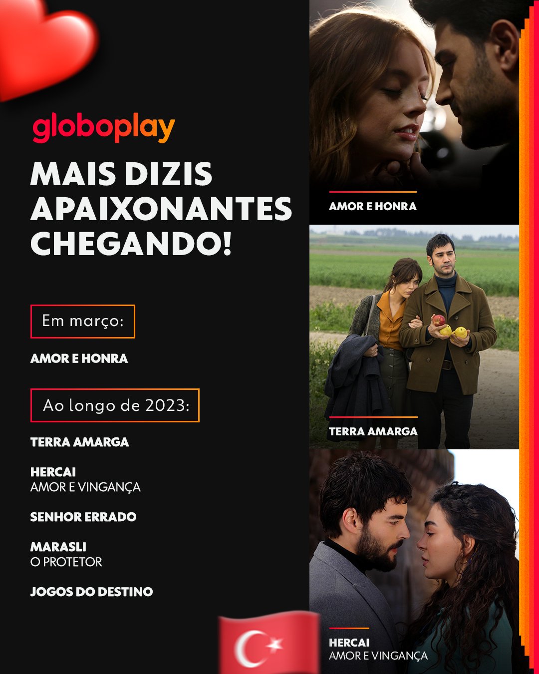 Globoplay adquire várias novelas turcas em parceria inédita