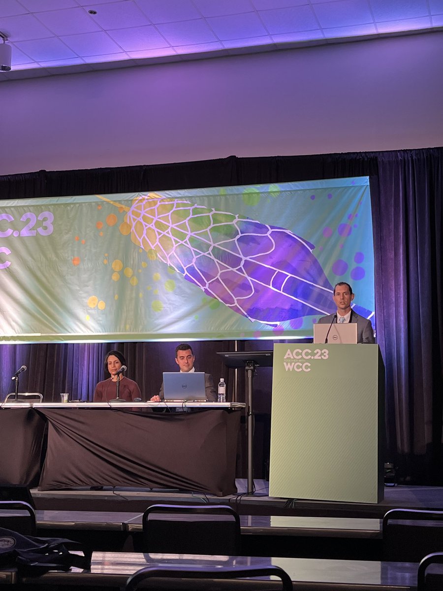 We are still going strong at #ACC23! <a href="/DrMarkCreager/">Mark Creager</a> co-chairs a great session on PAD and CLI and @CapnIntrvention gave a great talk on the management of multivessel CAD! <a href="/DHHeartVascular/">Dartmouth Health Heart and Vascular Center</a> <a href="/CynthiaTaub/">Cynthia Taub</a> <a href="/DavidMinMD/">David Min</a> <a href="/stanhenkin/">Stanislav Henkin</a>