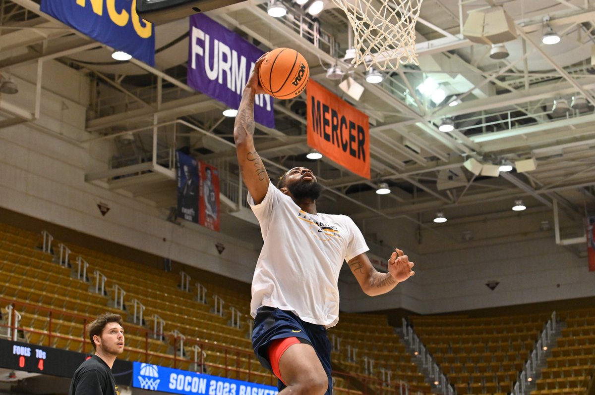 UNCG's tweet photo. .@UNCGBasketball are hours away from starting their @SoConSports run! 🏀🏆

Good luck, Spartans! 💙💛👏

Watch live 📺: https://t.co/qf6qrWymfq
#letsgoG https://t.co/yxMVbNeYZG
