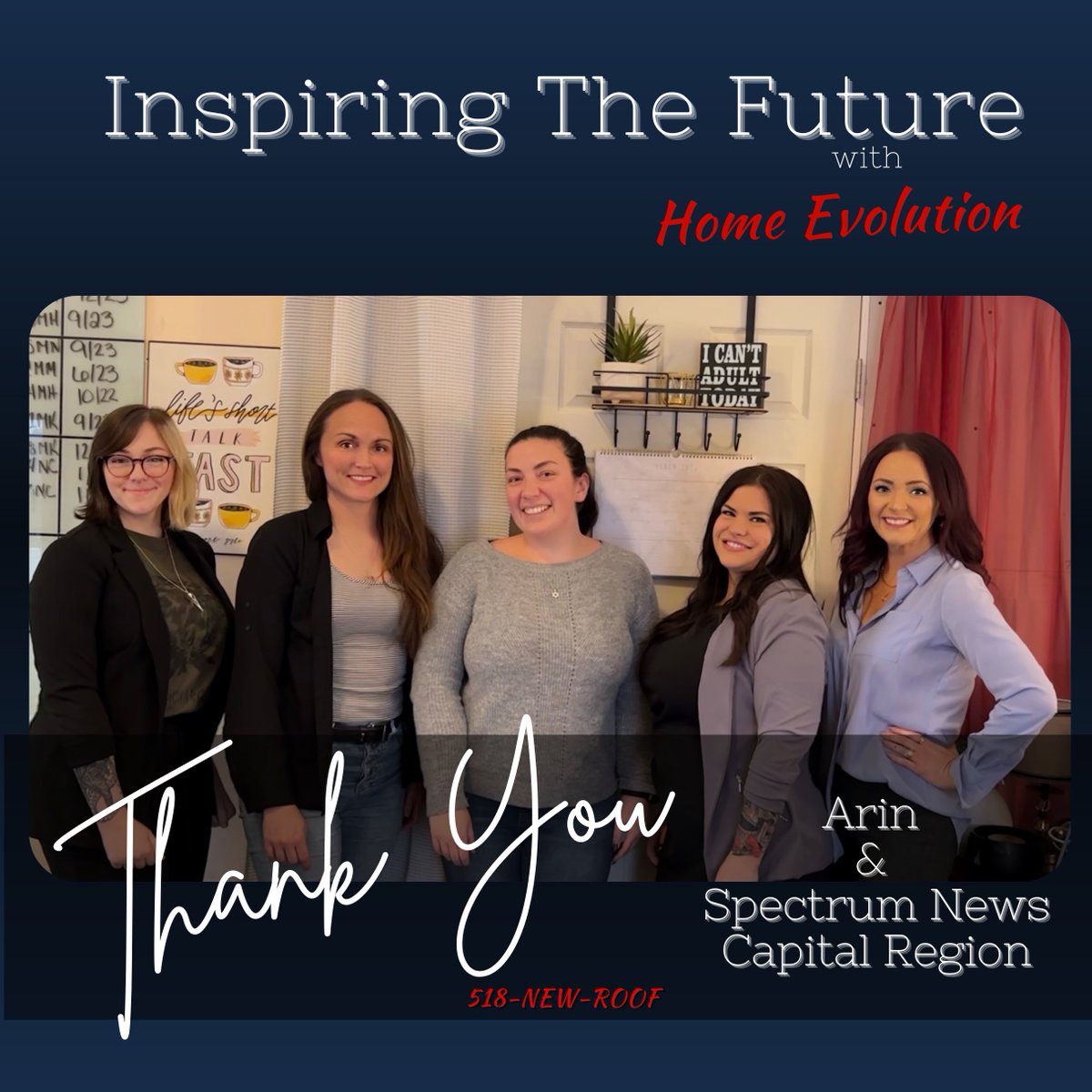 HomeEvolution's tweet image. We are so honored that Arin &amp;amp; Spectrum News stopped by to talk about our Scholarship 🎓🎉🗞️

We can’t wait to see the article! 📰

518-NEW-ROOF
Homevolution@gmail.com
#roofing #upstateNY #albany #education #Scholarships #college #school #highschool #EmpowerHER #Roof #repair