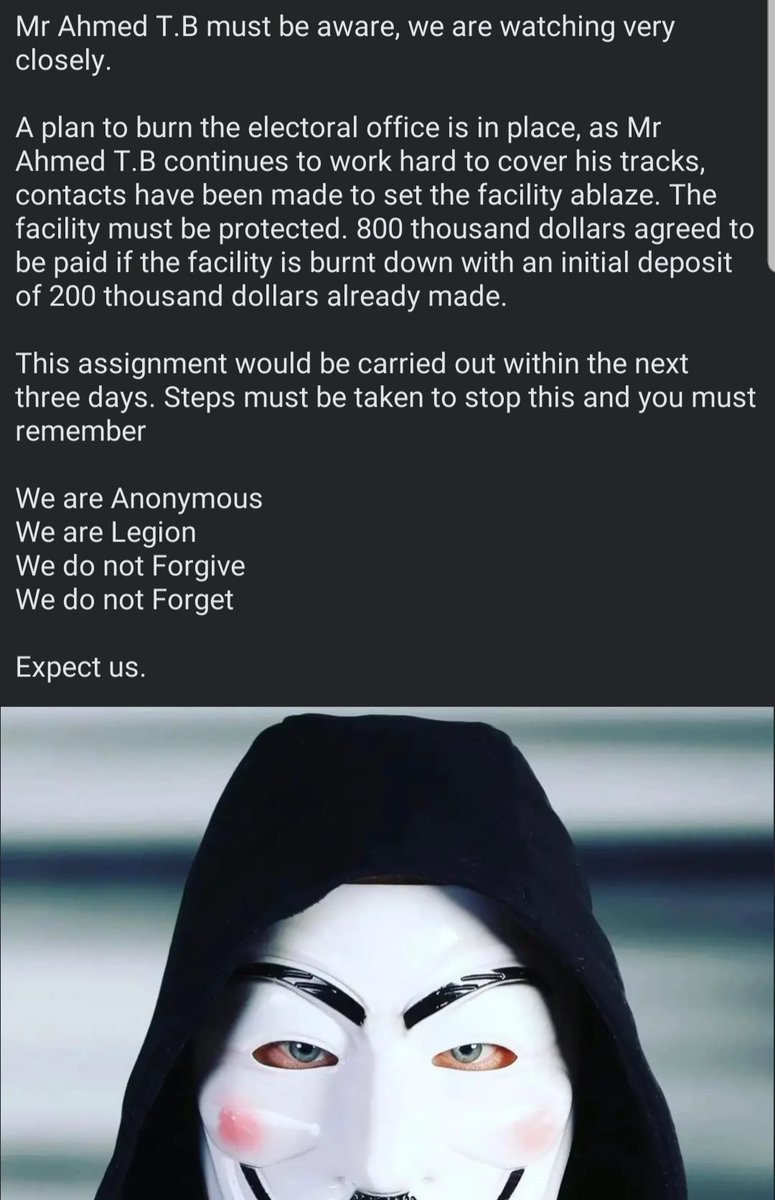 Dear OBIdients ,if this is true everyone should keep an eye on INEC offices. Dino Melaye was on point. Tinubu and APC can go to any length to cover their tracks. 

Congratulations to Putin the supreme court my president buhari akpabio Atiku ellu p senior advocate of nonsense