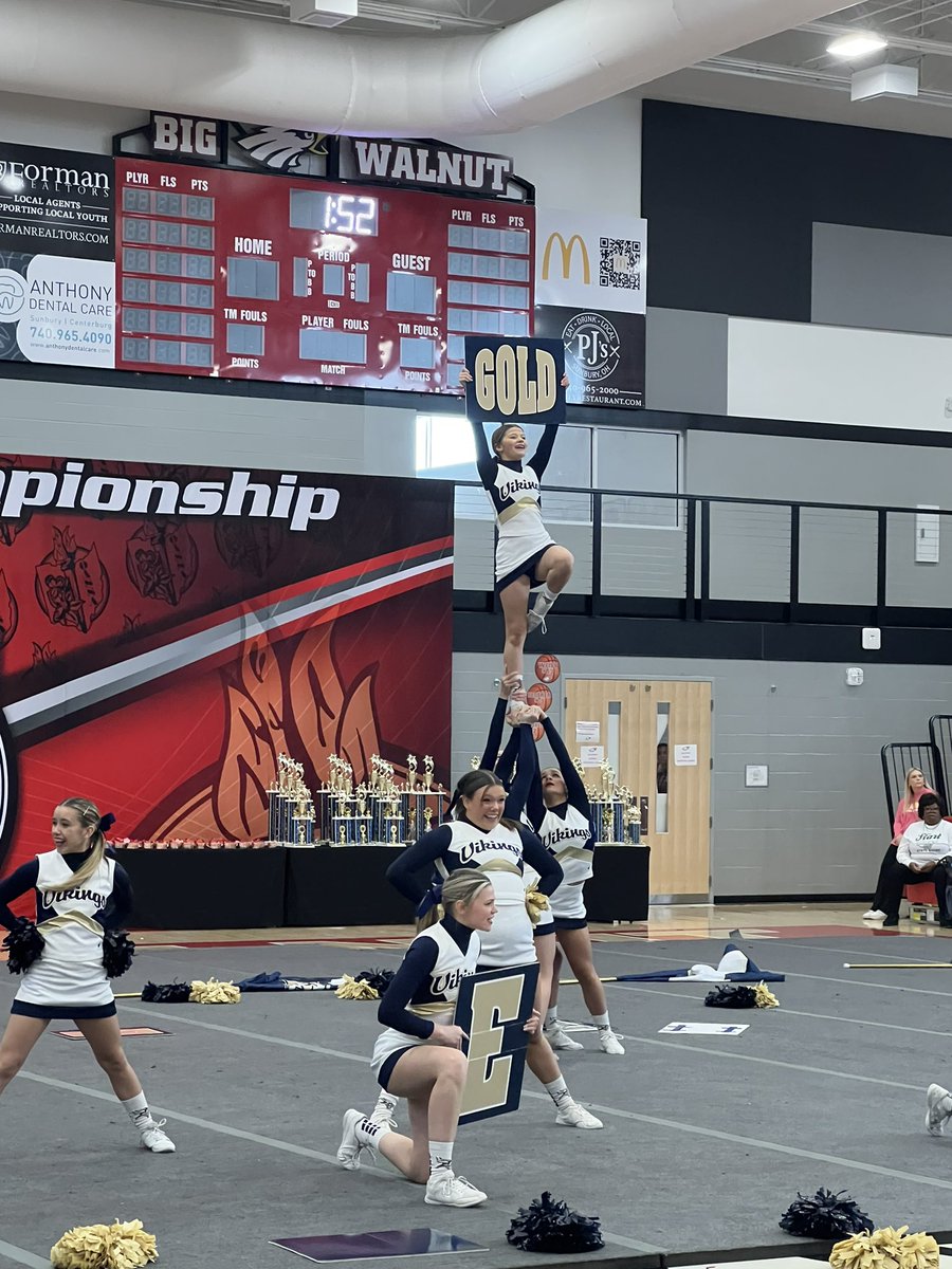 TvlsdV's tweet image. Another outstanding performance by our cheerleaders!  Congratulations ladies!  Go Vikings!