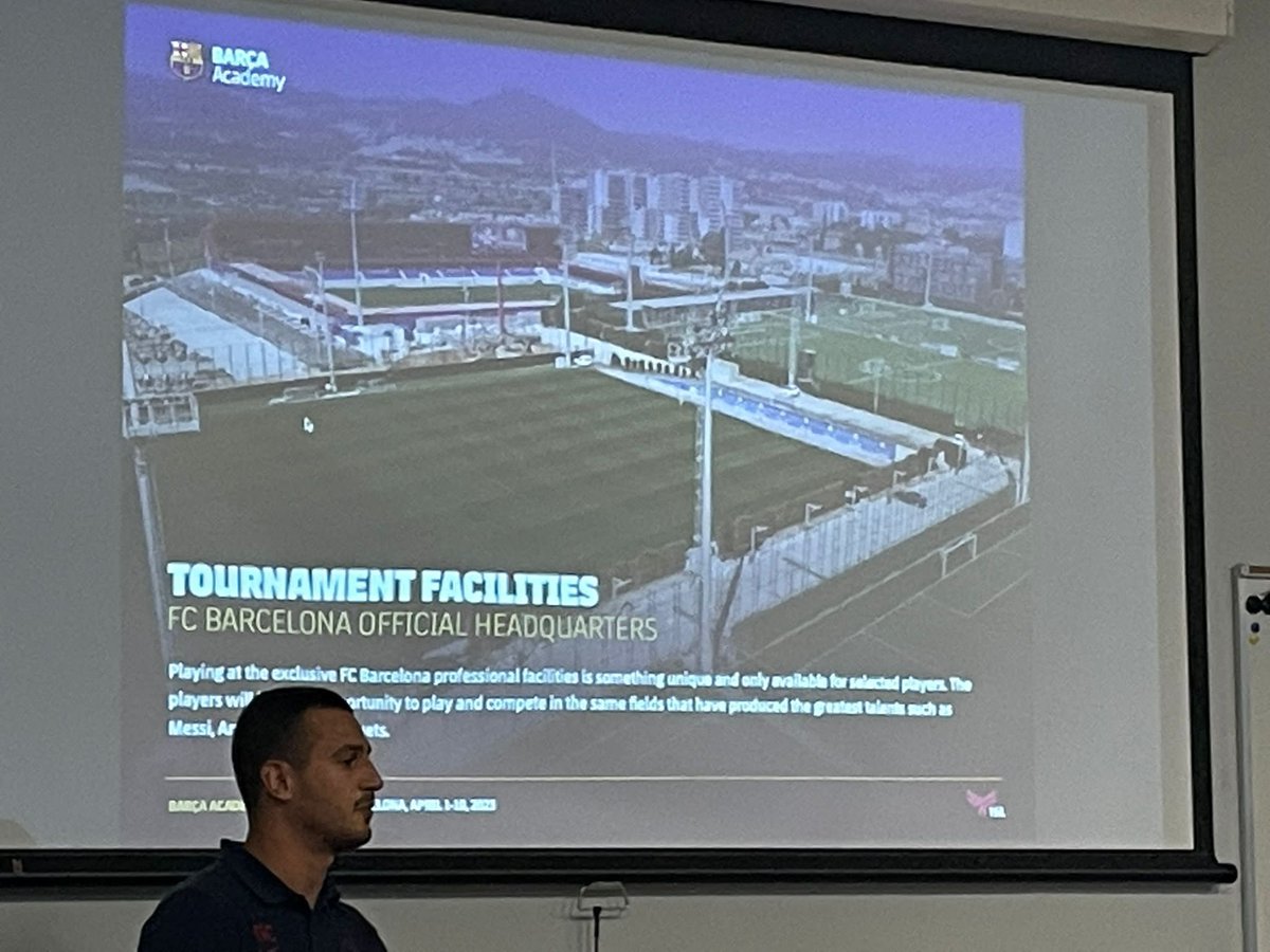 BarcaAcademyCLB's tweet photo. Thanks to Guillermo from @barcaacademyorl for visiting Columbus and explain the details for the Barcelona World Cup where our 2013 and 2011 teams will be able to participate 🔵🔴

#barcaacademy #fcb #fcbarcelona #fcbmethodology #values #youthsoccer #columbussoccer #soccer #futbol https://t.co/ogx5zyY83Z