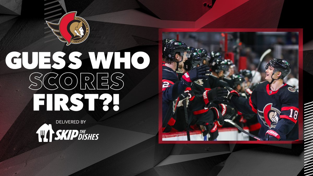 #Sens fans!!

<a href="/SkipTheDishes/">SkipTheDish</a> is giving fans the chance to win a $100 gift card every home game with the First Goal contest! Guess right and you could win!

Who do you have scoring first? 👊