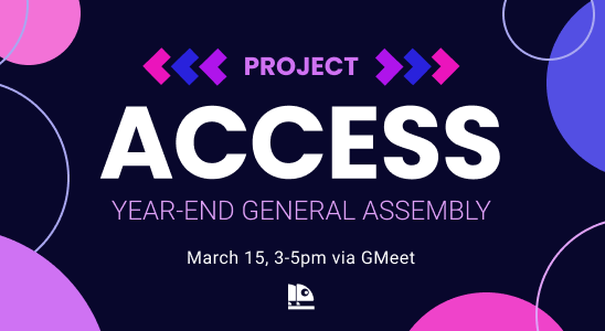 ateneoaccess's tweet image. Let's BUILD the future of ACCSS together! Join us for our assembly to discuss #ProjectACCESS &amp;amp; proposed constitutional revisions. Participants will also get a chance to win Oni t-shirts! 🔥

Check your email for the invitation and details.

#TheFutureOfACCSS #TShirtGiveaway