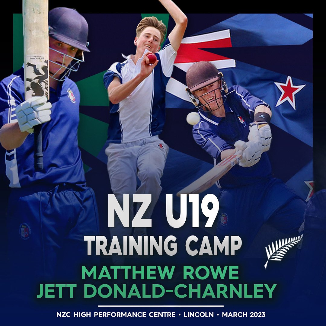 CDCricket's tweet photo. Congratulations MATT ROWE & JETT DONALD-CHARNLEY, selected for the 1st of a series of NZC U19 wider training camps as the new Under 19 cycle begins, coming up in Lincoln 17-19 March ๐
๐ฉ๐ฉ๐ฉ #CDTOGETHER
๐ฉ๐ฉ๐ฉ #CRICKETNATION
๐ฉ๐ฉ๐ฉ #CDU19 #CDU17 #NZU19 https://t.co/qak8Ks1Lph
