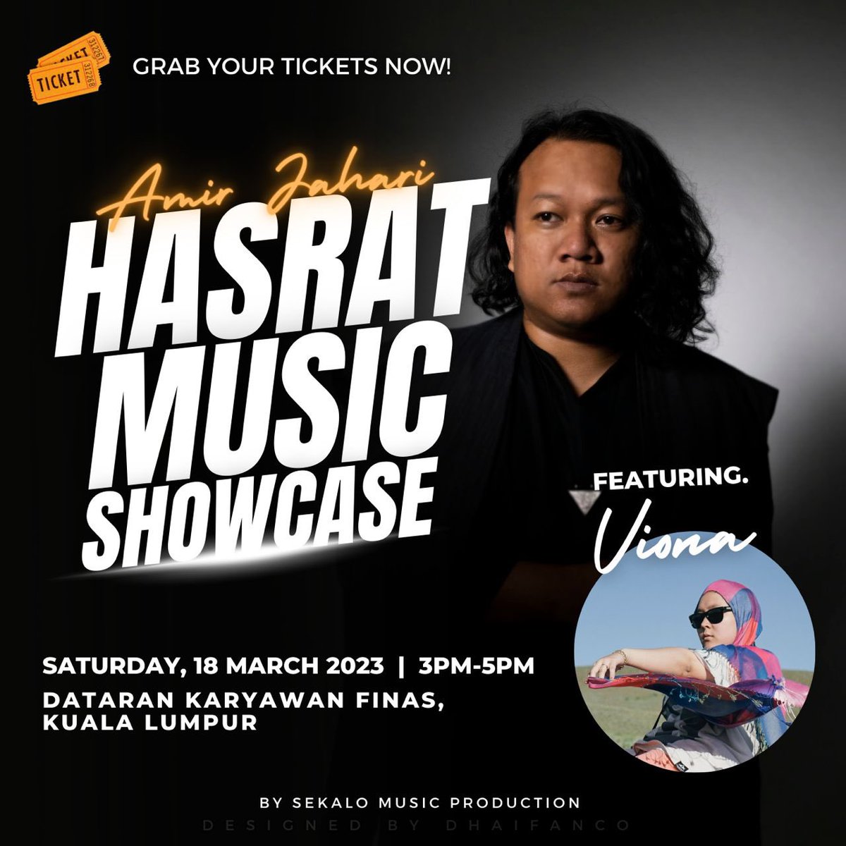 amirjaharimuzik's tweet photo. Kalau anda peminat #Imaginur , anda wajib datang ni. Sebabbbbbbb kami jemput Yumiii ! @vionamusic sebagai featuring artist. Viona la yang buat lagu Nur, OST Imaginur juga tu. 

Tiket open to everyone. Beli tiket di sini sekarang ya 💕
https://t.co/XuknljdEam

RETWEET please 😊 https://t.co/ufzMIRMDm0