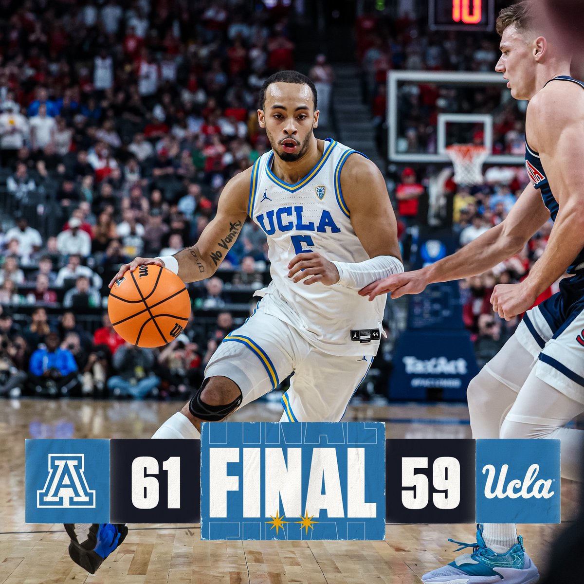 FINAL: Arizona 61, UCLA 59

#GoBruins | #Pac12MBB