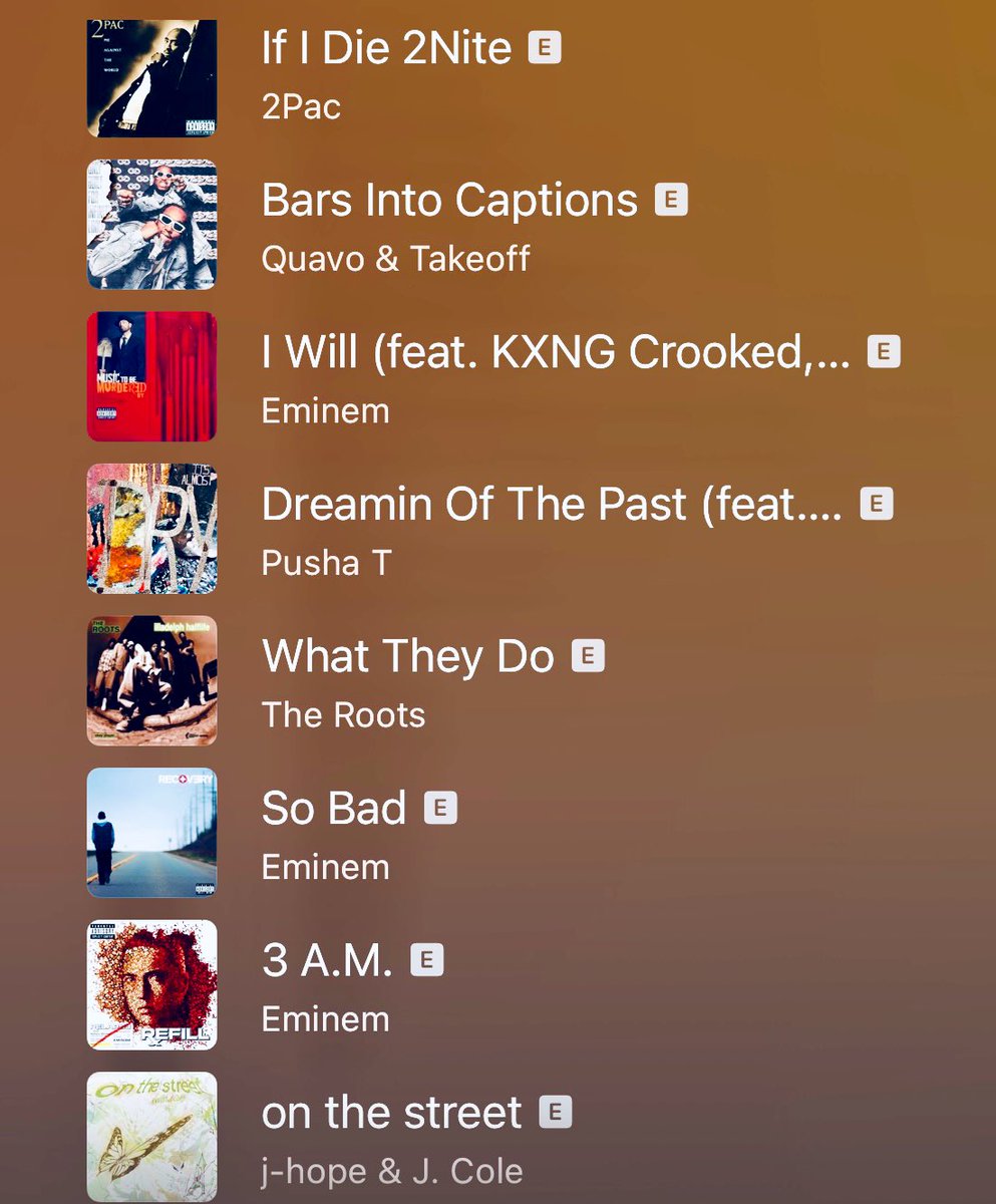 EmeLatina's tweet photo. 🎵 My 32 most-played HH/ rap songs on #AppleMusic so far this year.
——via #AppleReplay #MusicReplay
🗳️ What are your top 3 here? 🙃👇
#Eminem𓃵 #EminemStreamingWeek https://t.co/QjoigvPUYb