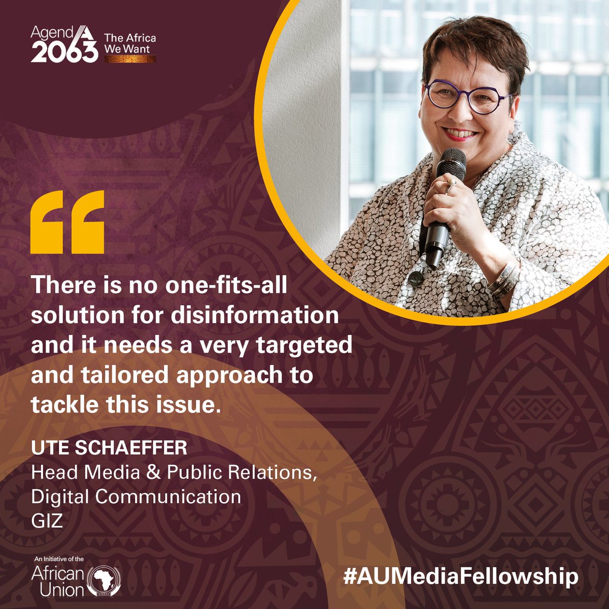 African Union (@_africanunion) on Twitter photo In an era where disinformation poses serious challenges to media around the world, the #AUMediaFellowship aims to protect the integrity and accuracy of news media in Africa and ensure the future of ethical, responsible journalism. #TheAfricaWeWant. <a href="/GIZAfricanUnion/">GIZ African Union</a> In an era where disinformation poses serious challenges to media around the world, the #AUMediaFellowship aims to protect the integrity and accuracy of news media in Africa and ensure the future of ethical, responsible journalism. #TheAfricaWeWant. <a href="/GIZAfricanUnion/">GIZ African Union</a>