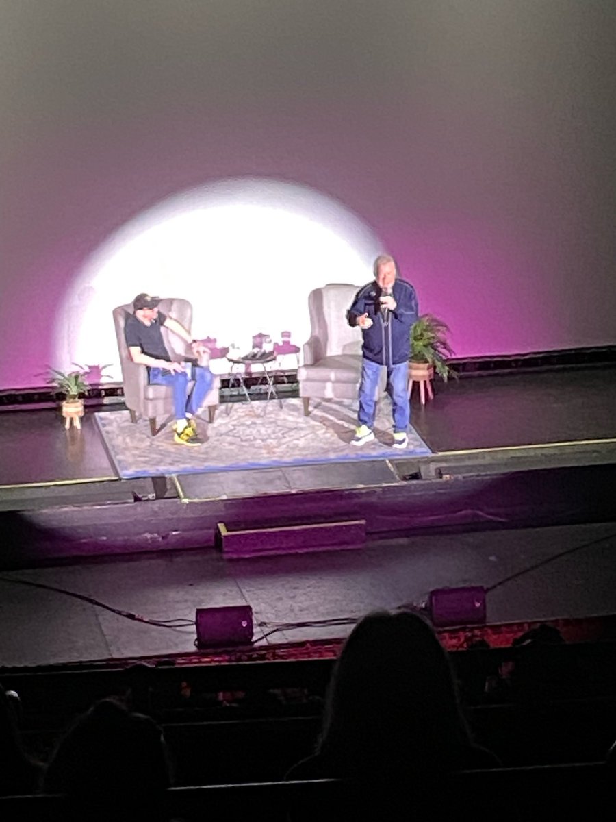 Got to see <a href="/WilliamShatner/">William Shatner</a> live in Detroit! At 92 he absolutely crushed a 90 minute set after showing Wrath of Khan on the big screen!