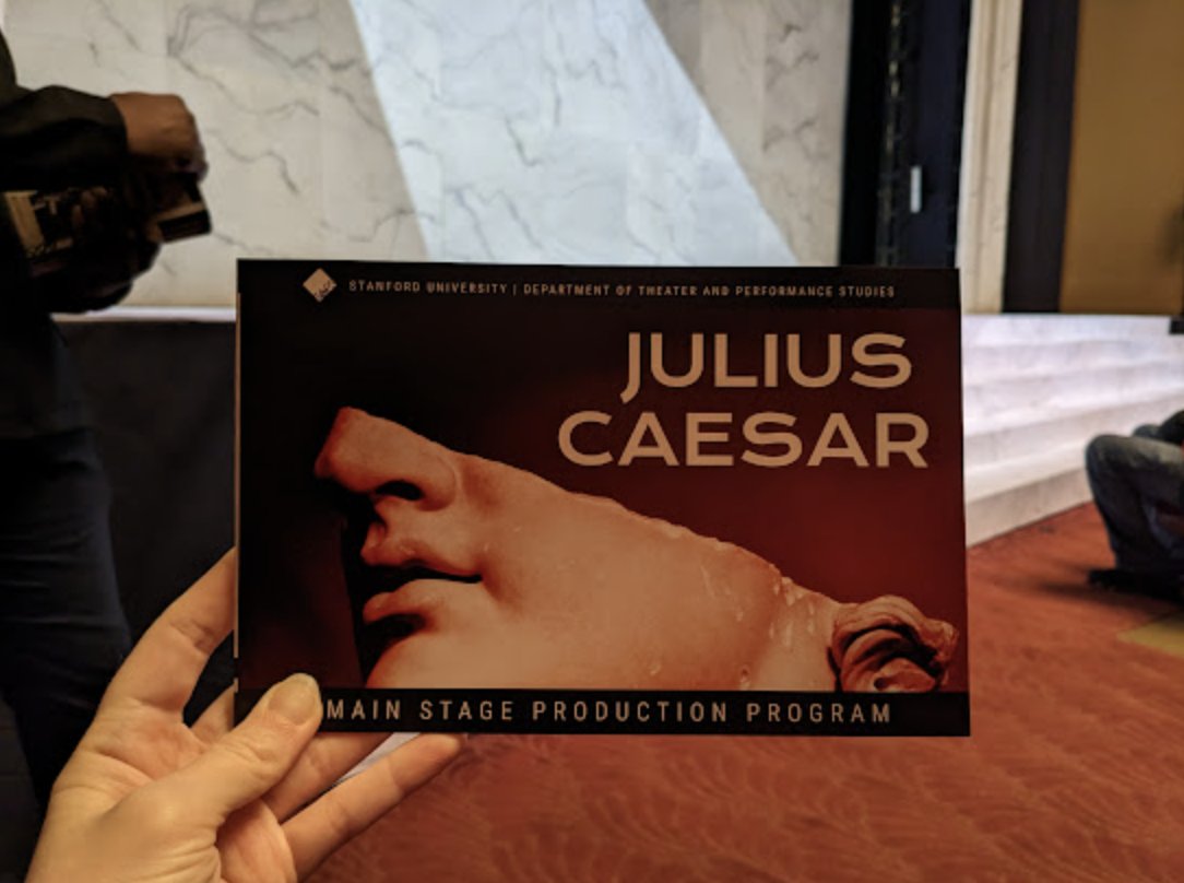 👩💻 Paige Bailey (@dynamicwebpaige) on Twitter photo 🎭 Saw a fantastic performance of Julius Caesar tonight at <a href="/Stanford/">Stanford University</a> (via <a href="/StanfordTAPS/">Stanford TAPS</a>).
Especially loved the modern take + incorporation of "citizen journalism" (cast members were filming key events on their cell phones, with the footage taps.stanford.edu/caesar 🎭 Saw a fantastic performance of Julius Caesar tonight at <a href="/Stanford/">Stanford University</a> (via <a href="/StanfordTAPS/">Stanford TAPS</a>).
Especially loved the modern take + incorporation of "citizen journalism" (cast members were filming key events on their cell phones, with the footage taps.stanford.edu/caesar