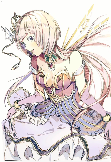 ラフ落書き。妖精姫#オリジナル#落書き 