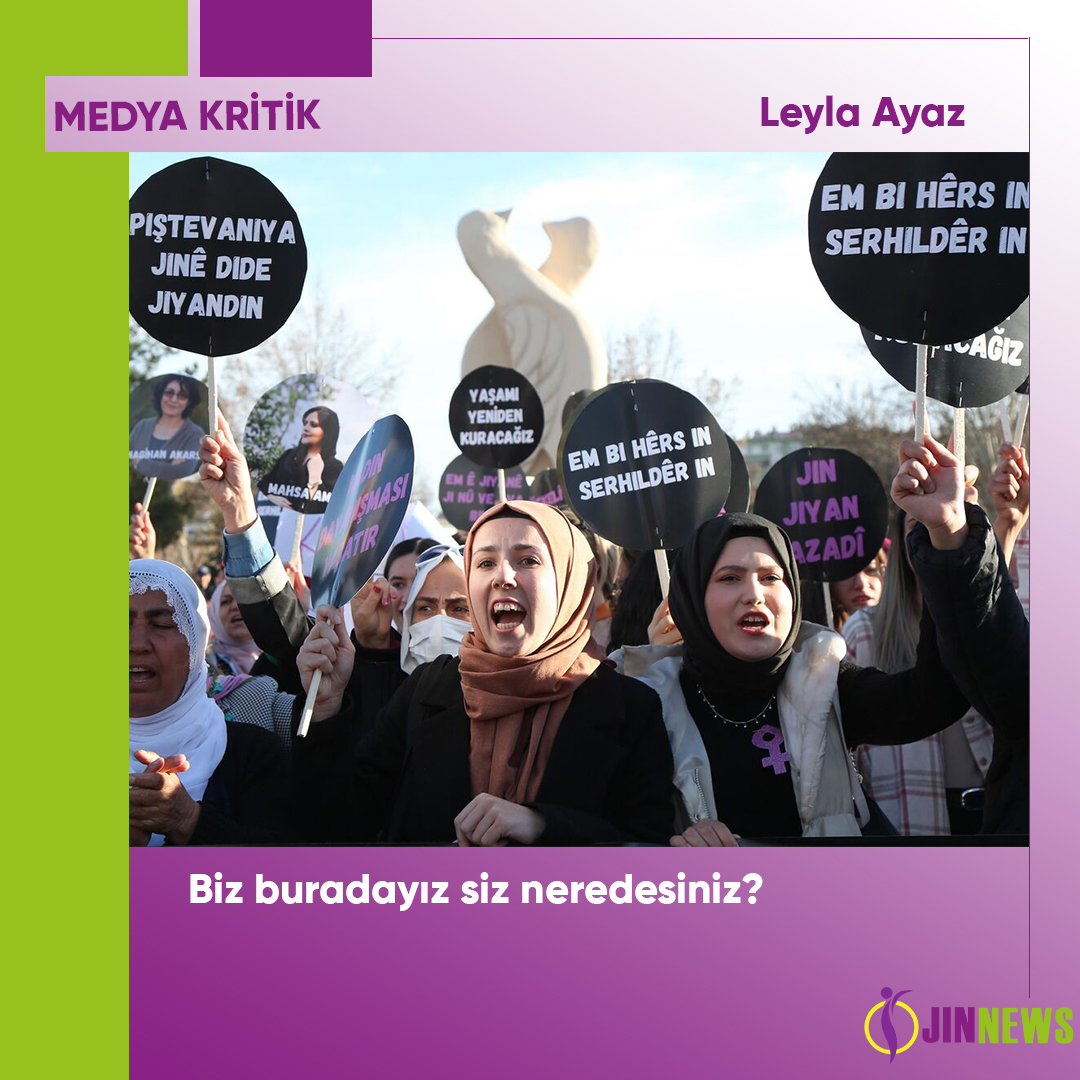 jinnewsturkce's tweet photo. 🎥Biz buradayız siz neredesiniz?  

#Jinnewshaber #8M2023 

https://t.co/wyTJFVBv42 https://t.co/r7YFqu83L5
