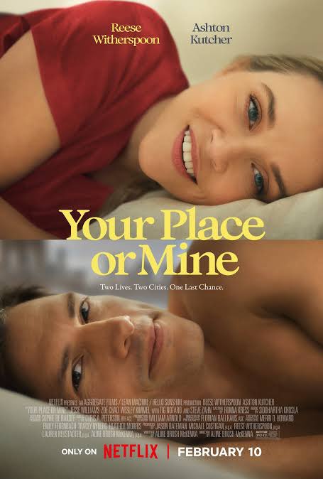 Udah nonton Your Place or Mine?

Ceritanya tentang pernah pacaran. Lalu sobatan sama mantan. Tinggal beda kota. Akhirnya? Bisa ketebak sih hehe.

Tapi tetap menyenangkan, nonton Reese Witherspoon &amp; Ashton Kutcher, salah 2 icon rom-com lama, namun masih lincah &amp; menggemaskan.